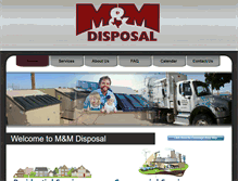 Tablet Screenshot of mmdisposal.com